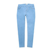 Image of Autumn & Winter Medium Waist Washed Blue Slim Elastic Lady Jeans