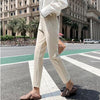 Image of 2020 Autumn New Women Elastic Woolen Pant