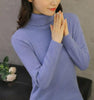 Image of Women Knitted Sweaters Pullovers Turtleneck Long Sleeve