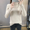Image of Women Knitted Sweaters Pullovers Turtleneck Long Sleeve