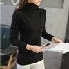 Image of Women Knitted Sweaters Pullovers Turtleneck Long Sleeve