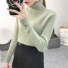 Image of Women Knitted Sweaters Pullovers Turtleneck Long Sleeve