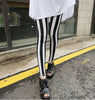 Image of Graffiti Leggings Floral Patterned Print Leggings
