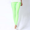 Image of Women Shiny Pant Leggings Hot Selling Leggings Solid Color Fluorescent