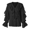 Image of Celmia Plus Size Stylish Ruffled Blouse Women