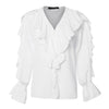 Image of Celmia Plus Size Stylish Ruffled Blouse Women