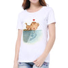 Image of Charmed 3D cat Print Casual Harajuku Women T-Shirt Summer Short sleeve Casual Round neck Cheap Clothes China Top Mode Femme qy*