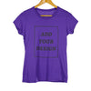 Image of EU Size Custom T Shirt Female Add Your Own Design Print The Text Picture High Quality 100% Cotton T-shirt