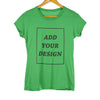 Image of EU Size Custom T Shirt Female Add Your Own Design Print The Text Picture High Quality 100% Cotton T-shirt