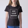 Image of EU Size Custom T Shirt Female Add Your Own Design Print The Text Picture High Quality 100% Cotton T-shirt