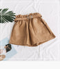 Image of Elastic High Waist Loose PU Leather Shorts Women England Style Sashes Wide Leg Short Ladies Sexy Leather Shorts Autumn Winter