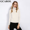 Image of GCAROL Women 30% Wool Turtleneck Sweater Fall Winter Jumper Render Knit Basic Pullover Solid Color OL Lady Knitted Tops
