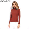 Image of GCAROL Women 30% Wool Turtleneck Sweater Fall Winter Jumper Render Knit Basic Pullover Solid Color OL Lady Knitted Tops