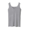 Image of GOPLUS Sexy V Neck Knitted Crop Top Women's Shirt Plus size Tank Top Underwear Top Women Casual Streetwear Clothing For Women
