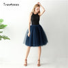 Image of Gothic 5 Layers 65cm Mix Colors Tutu Tulle Skirt Women Streetwear High Waist Pleated Midi Skirts spudniczki jupe rokken faldas
