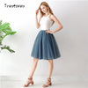 Image of Gothic 5 Layers 65cm Mix Colors Tutu Tulle Skirt Women Streetwear High Waist Pleated Midi Skirts spudniczki jupe rokken faldas