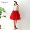 Image of Gothic 5 Layers 65cm Mix Colors Tutu Tulle Skirt Women Streetwear High Waist Pleated Midi Skirts spudniczki jupe rokken faldas