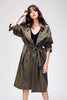 Image of JAZZEVAR 2019 Autumn New Women's Casual trench coat oversize Double Breasted Vintage Washed Outwear Loose Clothing