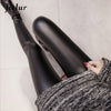 Image of PU Faux Leather Leggings Women 4 Colors Skinny Pants