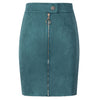 Image of Neophil Women Suede Mini Pencil Skirts Female Vintage Style 2019 Winter Front Zipper Button Ladies Short Skirts Tutu Saia S1911