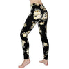 Image of Print Flower Leggings for Plus Size