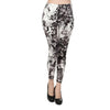 Image of Print Flower Leggings for Plus Size