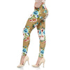 Image of Print Flower Leggings for Plus Size