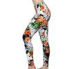 Image of Print Flower Leggings for Plus Size