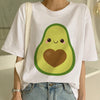 Image of Short Sleeve New Avocado Shirt Vegan T Shirt Women Harajuku Kawaii