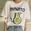 Image of Short Sleeve New Avocado Shirt Vegan T Shirt Women Harajuku Kawaii