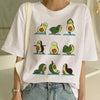 Image of Short Sleeve New Avocado Shirt Vegan T Shirt Women Harajuku Kawaii