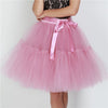 Image of Petticoat 5 Layers 60cm Tutu Tulle Skirt Vintage Midi Pleated Skirts