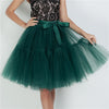 Image of Petticoat 5 Layers 60cm Tutu Tulle Skirt Vintage Midi Pleated Skirts