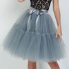 Image of Petticoat 5 Layers 60cm Tutu Tulle Skirt Vintage Midi Pleated Skirts