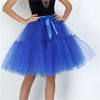 Image of Petticoat 5 Layers 60cm Tutu Tulle Skirt Vintage Midi Pleated Skirts