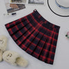 Image of Plus Size Harajuku Short Skirt New Korean Plaid Skirt Women Zipper