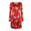 Image of S-5XL Plus Size Tunic Autumn Women Dresses Casual Cartoon Print