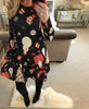 Image of S-5XL Plus Size Tunic Autumn Women Dresses Casual Cartoon Print
