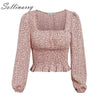 Image of Sollinarry Vintage Women Blouses Long Sleeve