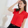 Image of Women Chiffon Blouse Summer Sexy O Neck Sleeveless