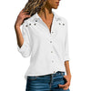 Image of Women Blouses Elegant Pure Long Sleeve Blouse