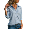 Image of Women Blouses Elegant Pure Long Sleeve Blouse
