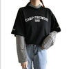 Image of Women's T-shirts Tunic Kawaii Ladies Vintagestriped Long Sleeve T-shirt