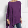 Image of Womens Blouses Solid Color Autumn Long Sleeve
