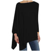 Image of Womens Blouses Solid Color Autumn Long Sleeve