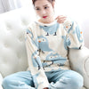 Image of Women Pajama Sets for Autumn and winter Flannel