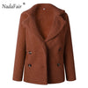 Image of Plus Size Warm Thick Faux Fur Jacket Coat Pockets Plush Overcoat Outwear