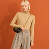 Image of SAM'S TREE Multicolor Solid Minimalist Style Casual Knit Pullover Sweaters Women