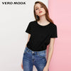 Image of Vero Moda Women's Crew Neck Multicolor Basic style Minimalist T-Shirt Top | 318101551