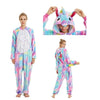 Image of Pajamas For Women Unicorn Stitch Kigurumi Flannel Cute Animal Pajamas Sets Winter Sleepwear
